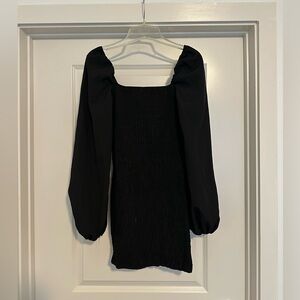 PrettyLittleThing Black Long Sleeve Dress